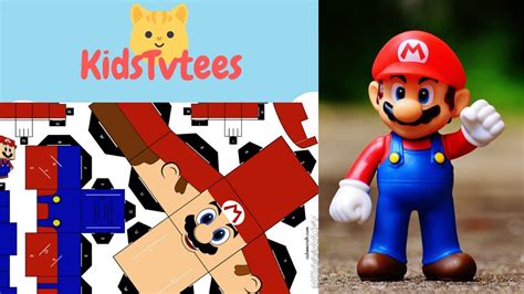 Crafts For Kids Mario Super Mario Paper Toy For Kids Kidstvtees