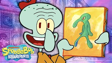 Every Artwork By Squidward Tentacles 🎨🐙 Spongebob Squarepants Youtube