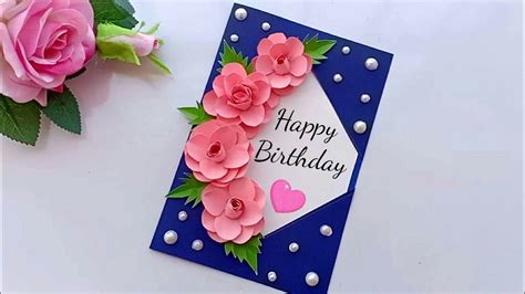 Beautiful Handmade Birthday Cardbirthday Card Idea Youtube