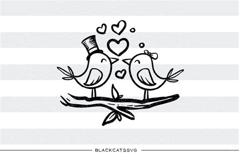 Love Birds Svg By Blackcatssvg Thehungryjpeg