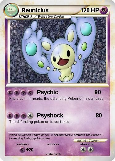 Pokémon Reuniclus 7 7 Psychic 90 My Pokemon Card