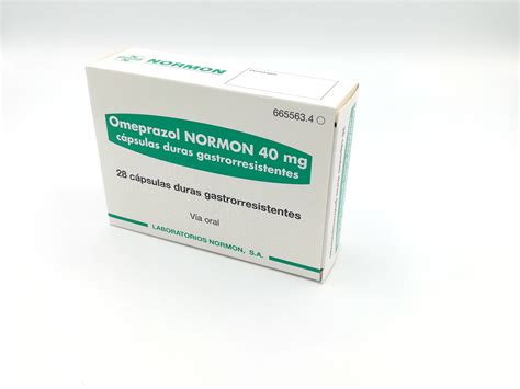 Omeprazol Normon 40 Mg 14 Capsulas Gastrorresistentes Farmacéuticos
