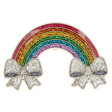 Jojo Siwa™ Glitter Rainbow Hair Bow Pin Claires Us
