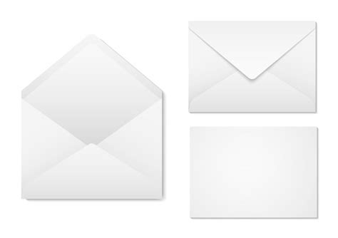 Premium Vector Blank Paper Envelopes For Your Design Blank Envelopes