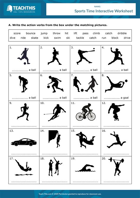 Free Physical Education Worksheets