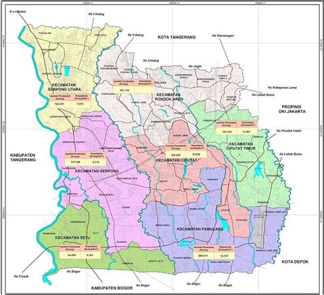Peta Kota Tangerang Meteor