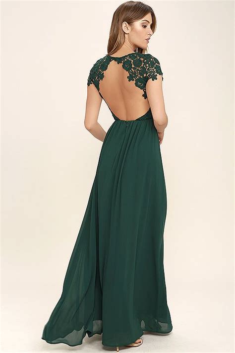 The Greatest Forest Green Lace Maxi Dress Maxi Dress Green Green