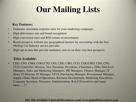 Ppt Accounting Mailing Lists Powerpoint Presentation Free Download