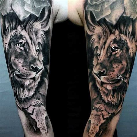 Top 63 Lion Sleeve Tattoo Ideas 2021 Inspiration Guide