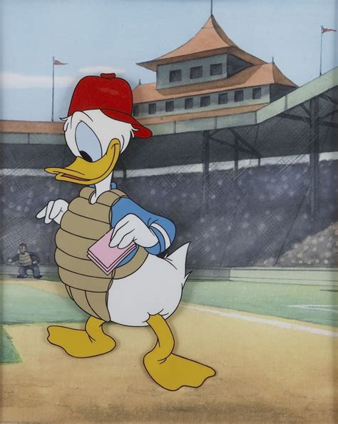 Baseball Donald Duck In Gag S Animation Art Comic Art Gallery Room
