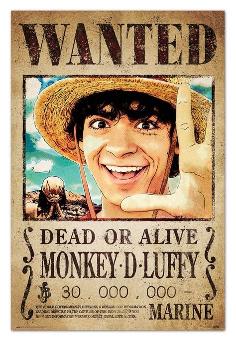 One Piece One Piece Netflix Wanted Monkey D Luffy Maxi Poster IMPERICON DE