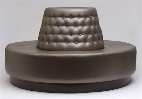 Customize seating at your restaurant with wall bench seating & banquettes! round banquette seating | ... fixed unit with buttoned ...