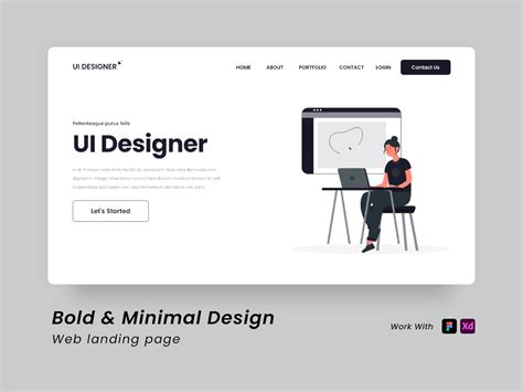 Bold Minimal Design Web Landing Page Search By Muzli