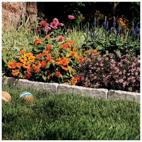 Suncast Resin Faux Stone Border Edging Lawn Landscape ...