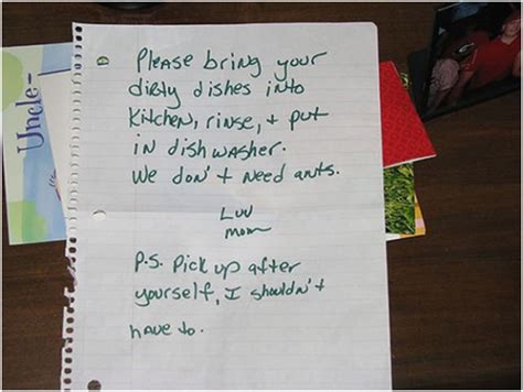 Pick Up After Yourself Absolutely Hilarious Parental Notes