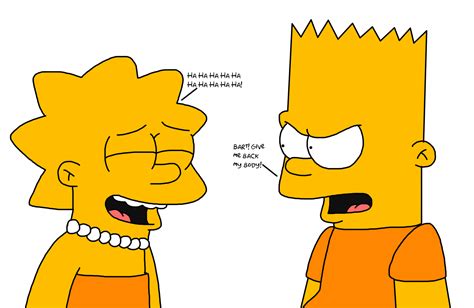 Body Swap Bart And Lisa Simpson By Ultra Shounen Kai Z On Deviantart