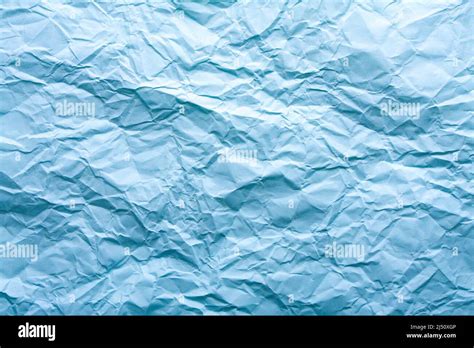 Blue Wrinkled Paper Background With Abstract Seamless Pattern Crumpled