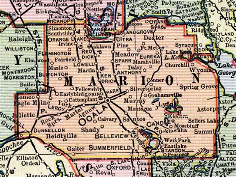 Map Of Marion County Map Of West