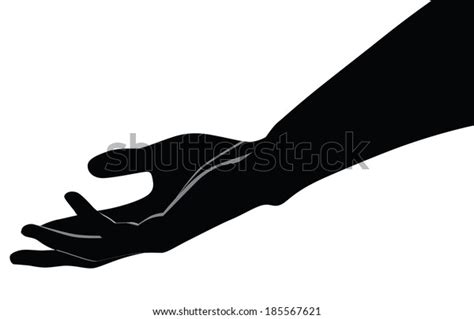 Human Hand Palm Vector Illustration Basic Stock Vector Royalty Free