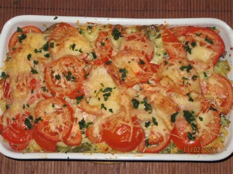Vegetarisch Nudelauflauf mit Gemüse Rezept