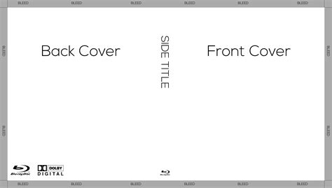 Custom Blu Ray Slipcover Template