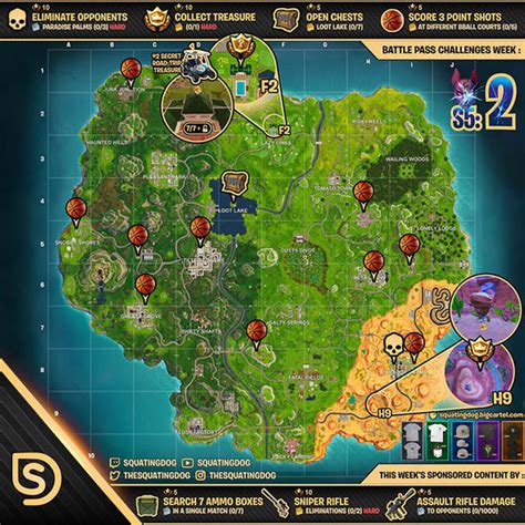 Season 9 week 6 challenges. Fortnite challenges CHEAT SHEET: How to solve EVERY season ...