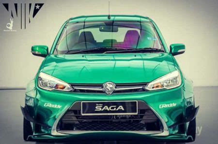 NEW PROTON SAGA VVT BARU CUSTOM BUMPER BODYKIT WITH LOWERED RIDE AND