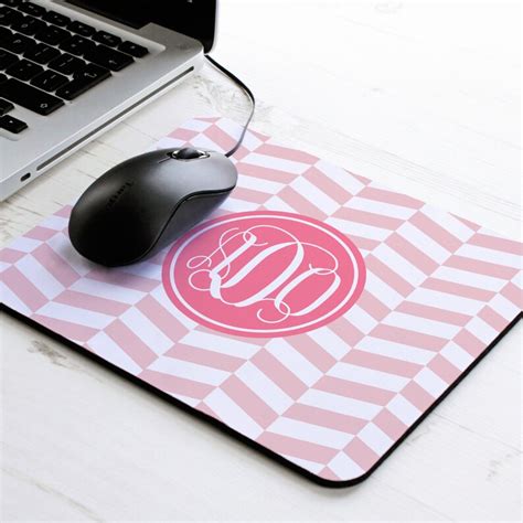 Herrinbone Print Mouse Mat Personalised Mouse Pad Pattern Etsy