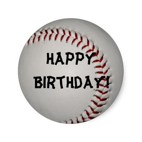 Baseball Birthday Stickers Baseball Birthday Birthday Stickers Old