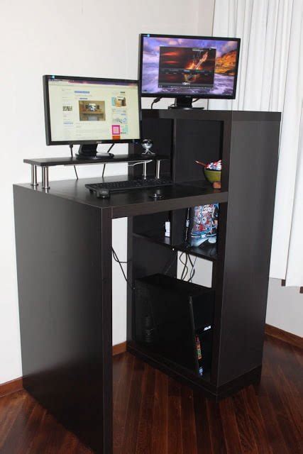 Expedit Workstation To Small Form Standing Desk Ikea