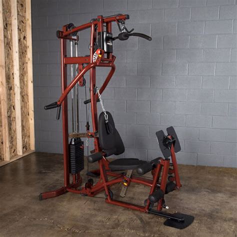 Body Solid Exm1 Home Gym Multi Station Gym W Leg Press And 210 Lb Weight Stack Ebay
