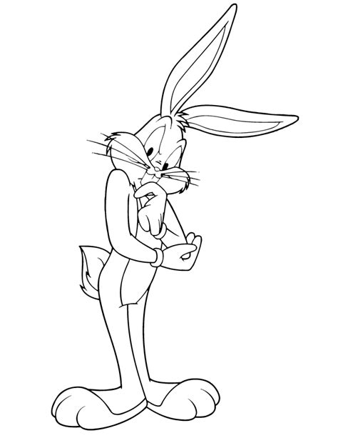 Select one of 1000 printable coloring pages of the category cartoons. Free Printable Bugs Bunny Coloring Pages | H & M Coloring ...