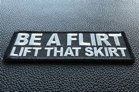Be A Flirt Lift That Skirt Patch By Ivamis Patches