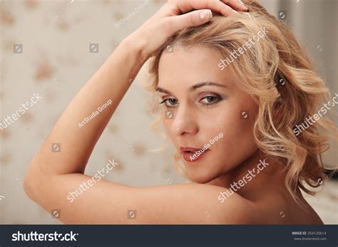 Sensual Blonde Woman Posing Naked Nude Stock Photo Shutterstock