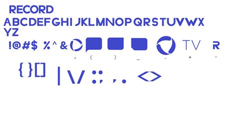 Recordtv Font Concept By Therprtnetwork On Deviantart
