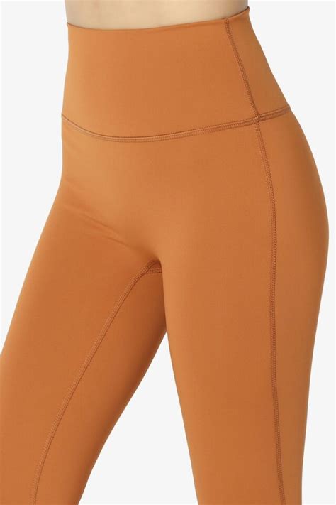 themogan women s 7 8 athletic tummy control high waist yoga workout leggings ebay