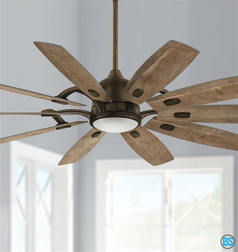 Harbor breeze mazon indoor ceiling fan. Ceiling Fans | 65" Minka Aire Barn Heirloom Bronze LED ...