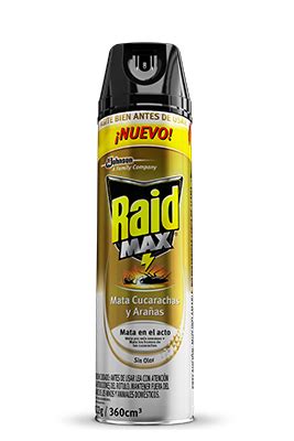 Raid Max Aerosol Mata Cucarachas Sin Olor X Ml