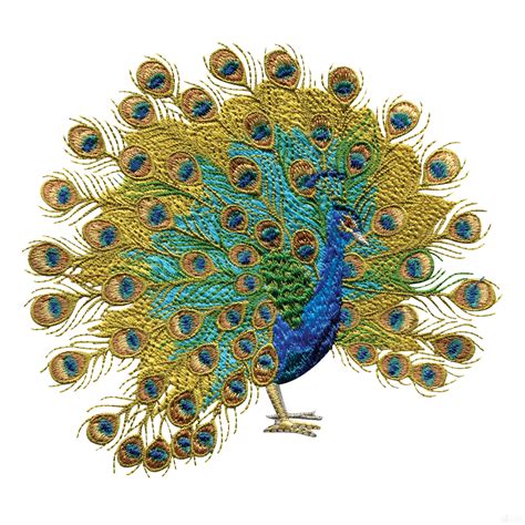 Swnpa130 Peacock Embroidery Design Peacock Embroidery Designs