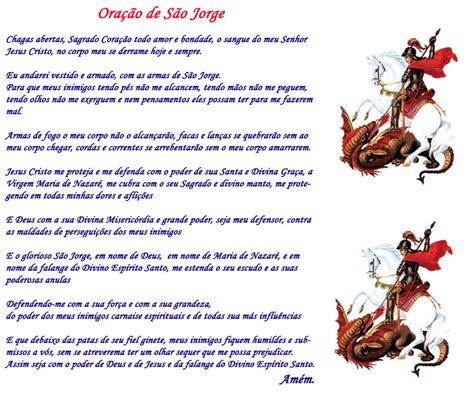 Eu sou descendente zulú sou um soldado de ogum devoto dessa imensa legião de jorge eu eu estou vestido com as roupas e as armas de jorge para que meus inimigos tenham pés e não me alcancem tenham mãos e não me. Umbanda é Caridade!!!: Oração a São Jorge