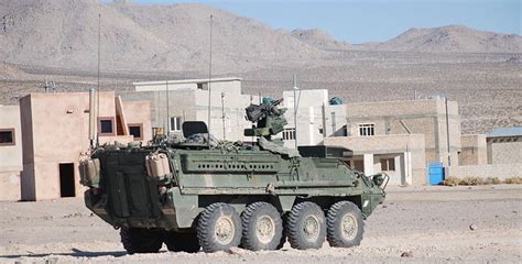 Exelis Equips First Us Army Stryker With Gnomad System Armored