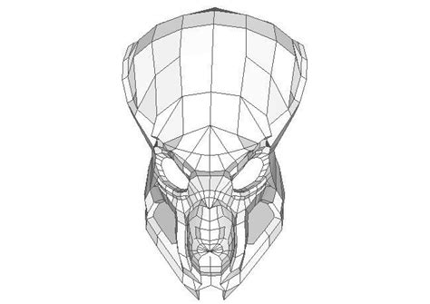 Predator predator mask 11 scale life size replica by ikon. Predator Eagle Helmet Papercraft Free Template Download ...