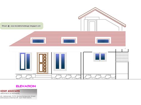 Single Floor House Plan 1000 Sq Ft Kerala Home Design And Floor Plans