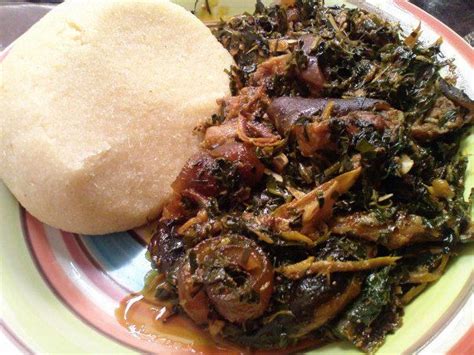 Maybe you would like to learn more about one of these? A Nigeria dish named Eba and Efo Riro (Garri and Assorted ...