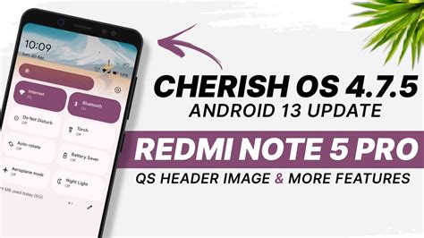 Cherish Os 475 Official Redmi Note 5 Pro Android 13 Qs Header