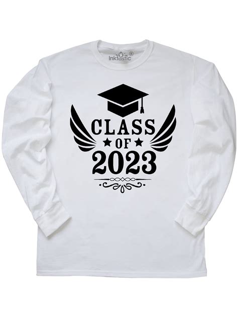 Inktastic Class Of 2023 With Graduation Cap And Wings Long Sleeve T