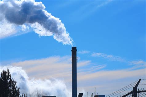 Paper Mill Pollution Chimney Smoke Co2 Emission Stock Photo Download