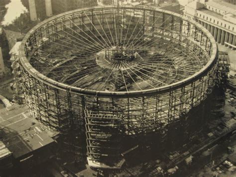 Madison Square Garden During Construction Ca 1966 Vintage New York