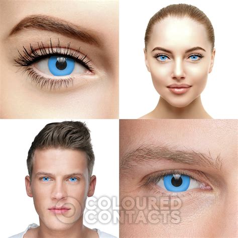 Sky Blue Contact Lenses Blue Eye Contacts Cosplay Coloured Lens