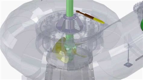 Kaplan Turbine 3d Engineering Simulation Youtube